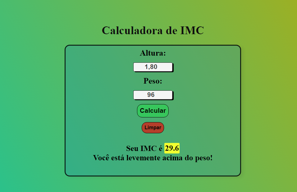 calculadora IMC